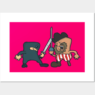 Pirate vs Ninja Posters and Art